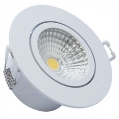 SPOT LED EMBUTIR REDONDO MVEL BRANCA QUENTE 3W