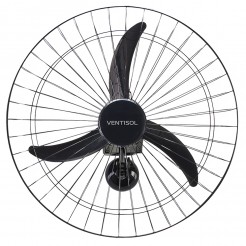 VENTILADOR PAREDE 60CM PRETO 200W BIVOLT