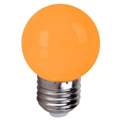 LMPADA INCANDESCENTE BOLINHA 15W 127V LARANJA E-27